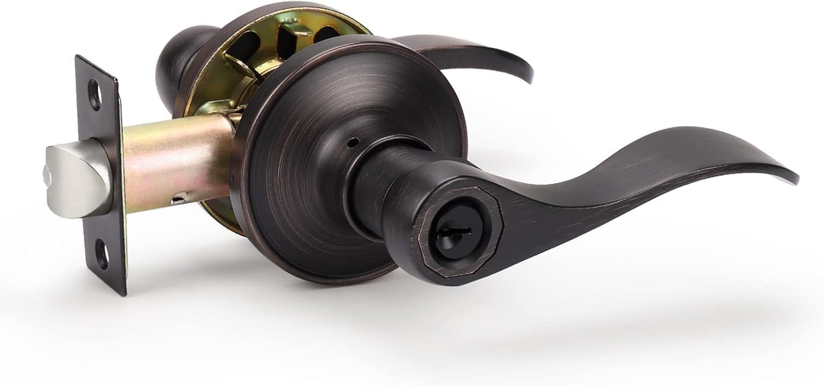 6 Pack Oil Rubbed Bronze Passage Door Levers G389410