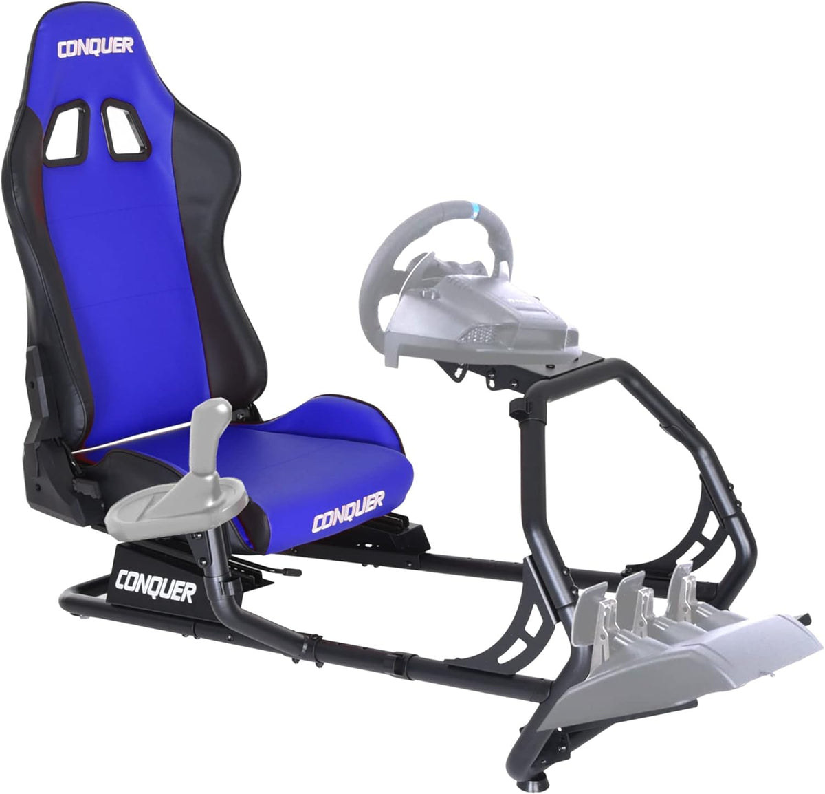 Reclinable Racing Simulator Cockpit with Gear Shifter Mount U516380