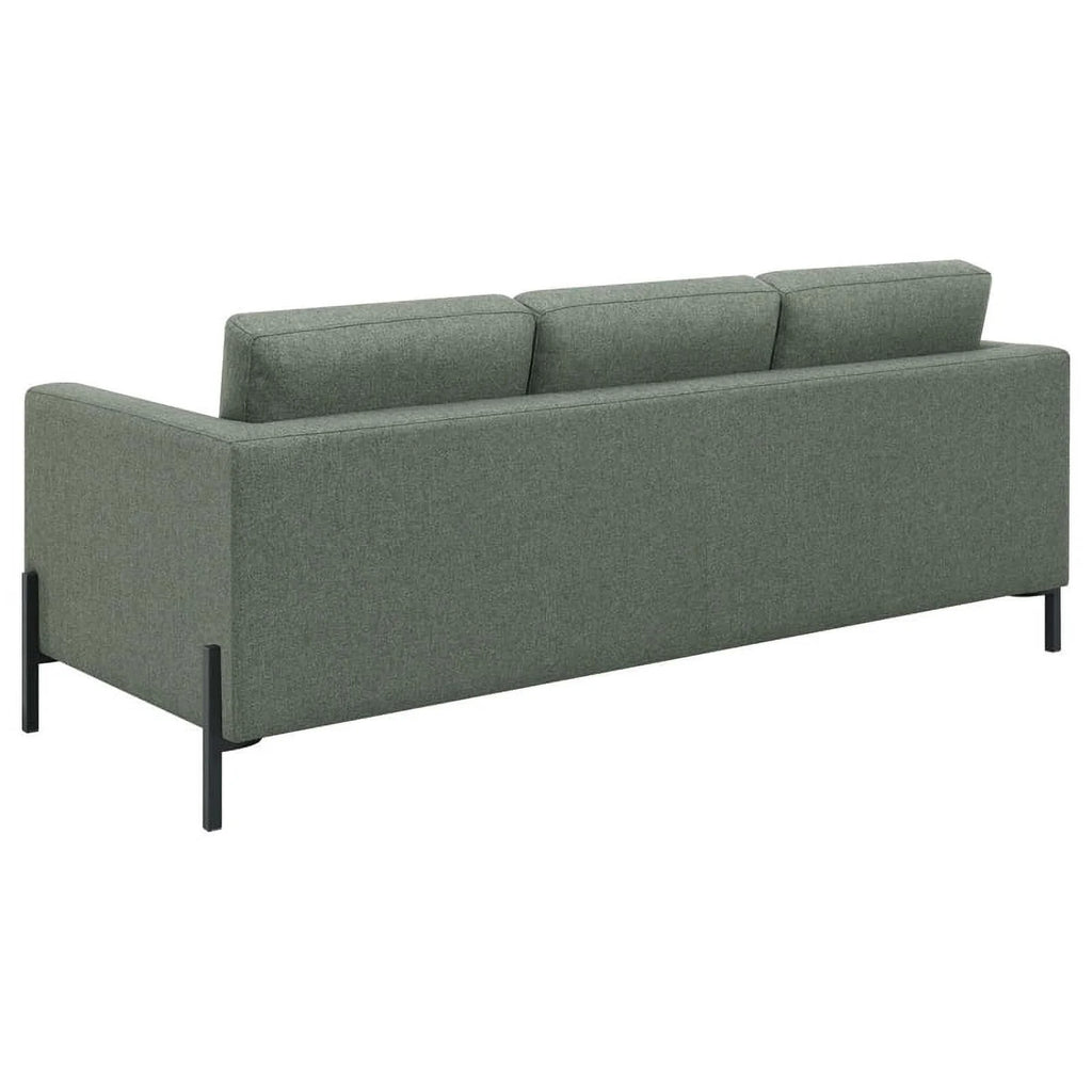 Sage Upholstered Fabric Sofa with Track Arms N666926