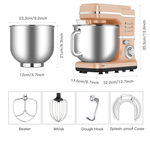 7.5 Qt 660W Tilt-Head Electric Stand Mixer with Stainless Steel Bowl (Blue) Z3577