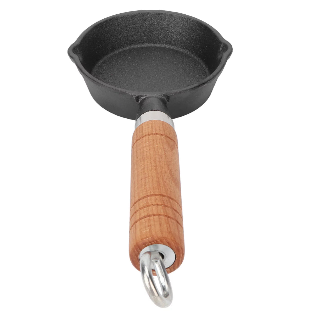10CM Cast Iron Pan with Wood Handle F929001