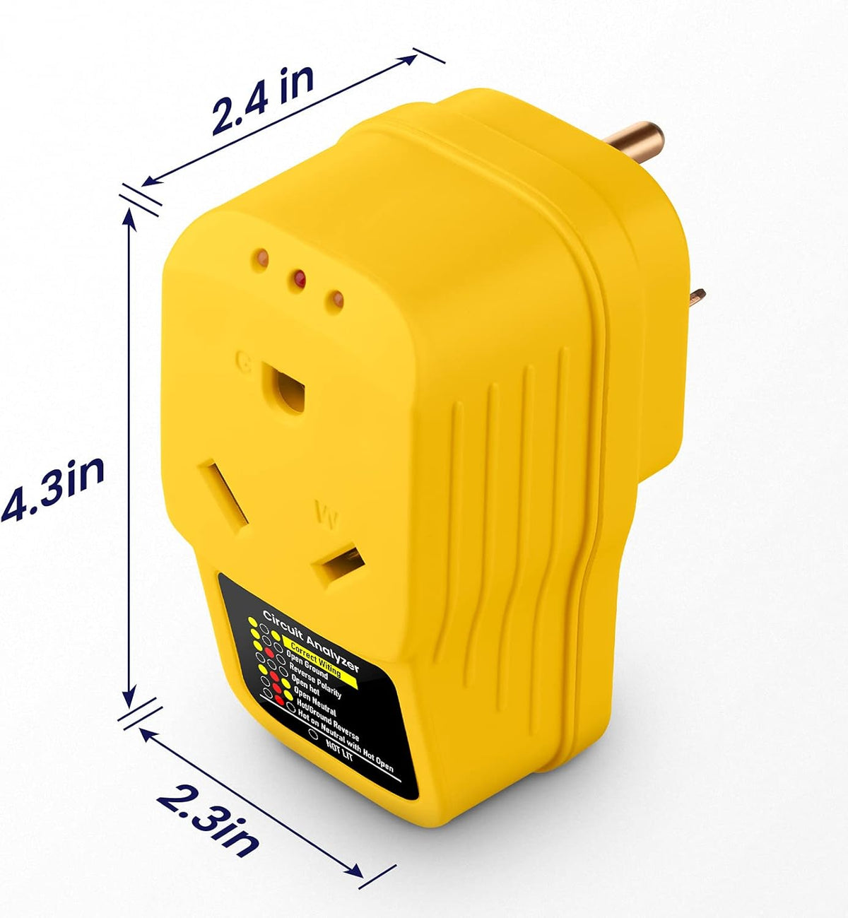 30 Amp RV Surge Protector with Indicator Lights Pack of 2 Y166