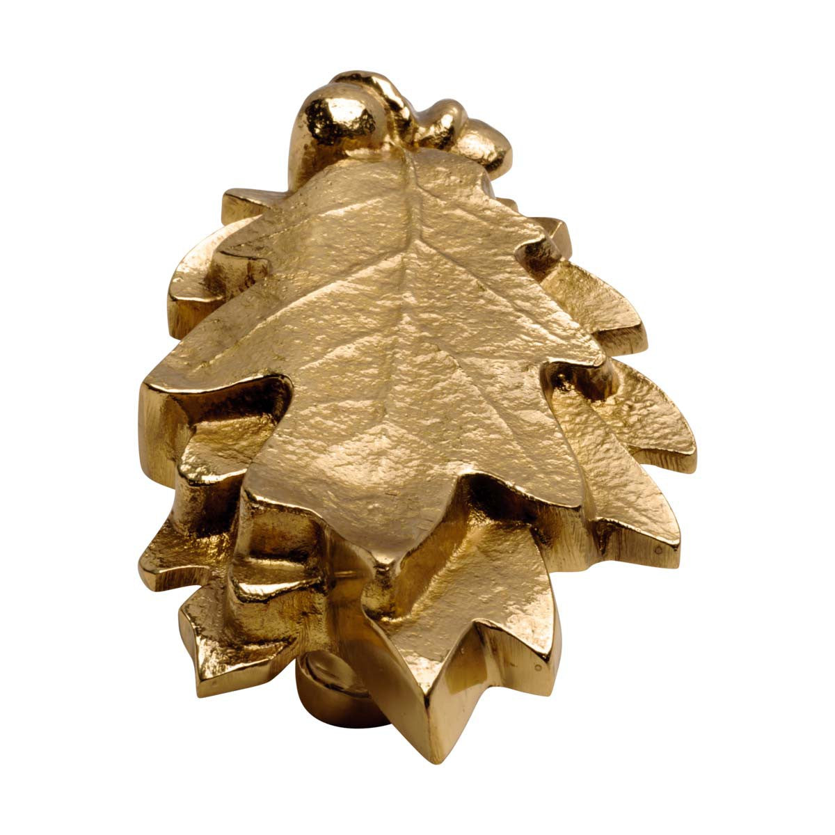 6" Solid Brass Oak Leaf Shaped Door Knocker R450