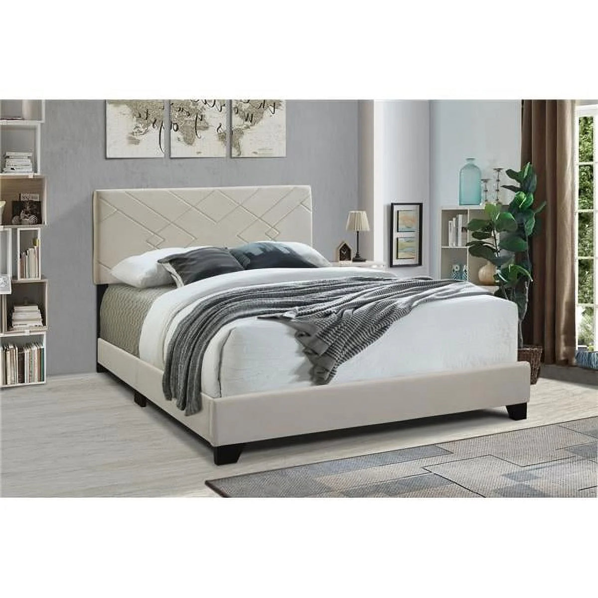 King Size Upholstered Bed H6290