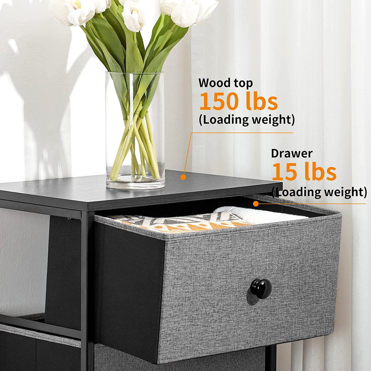 5 Drawer Narrow Tower Dresser with MDF Top E82178