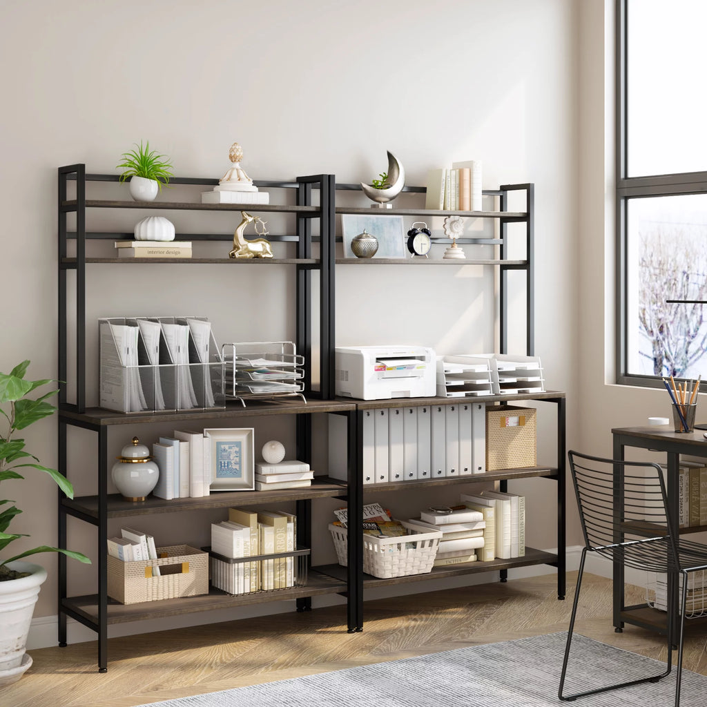 5 Tier Kitchen Microwave Oven Stand with Hutch O238
