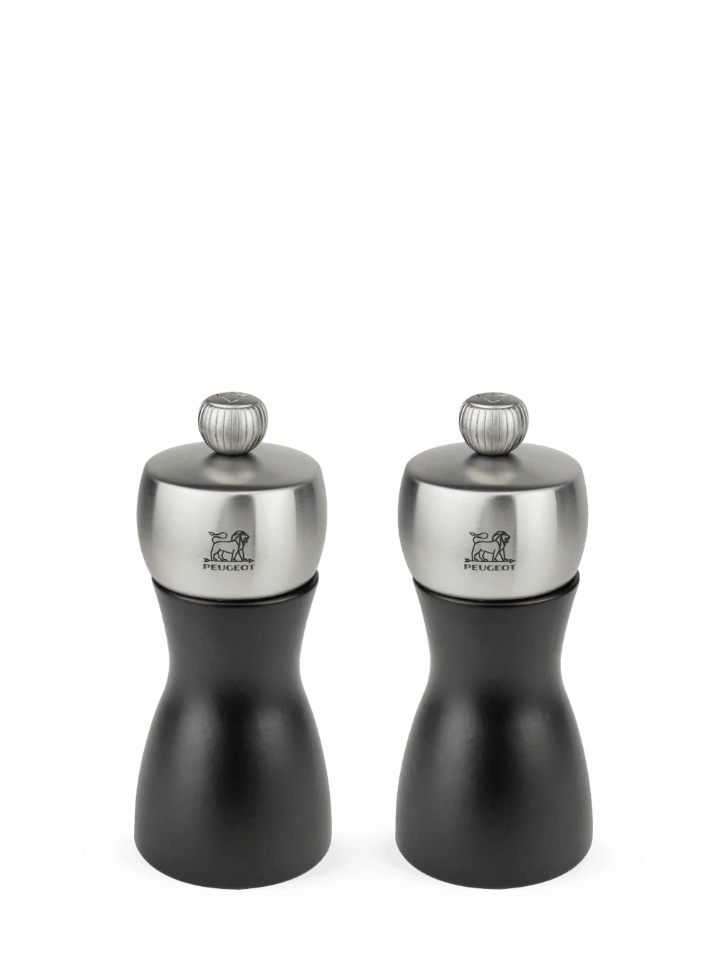 Black Wood Stainless Pepper and Salt Mill Set M82051