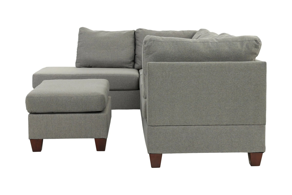 3 Pcs Sectional Sofa Set Gray L80440