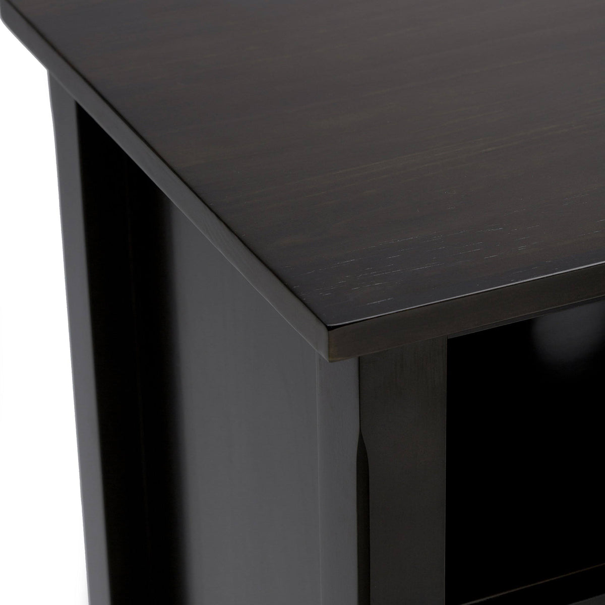 Dark Walnut Brown Tall TV Media Stand N95174