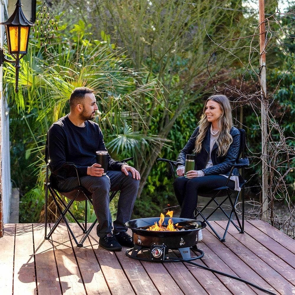 24-Inch 58,000 BTU Propane Gas Fire Pit with Cover W9400