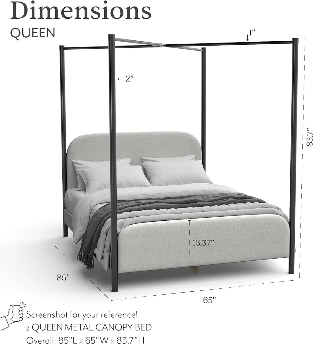 Queen Bed with Upholstered Headboard and Footboard G378