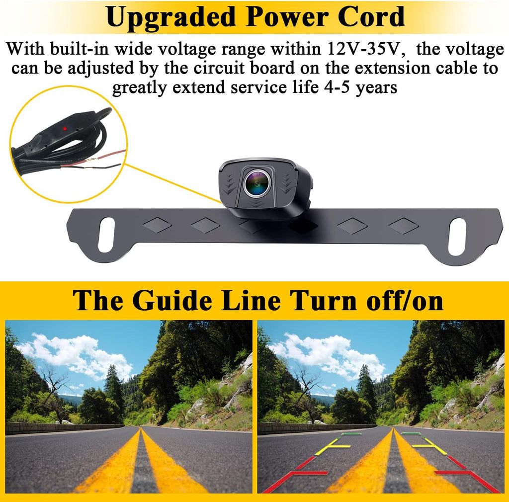 Wireless Backup Camera 5 Inch Monitor Rear View System Y948
