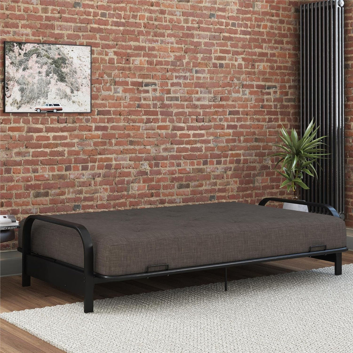 8-Inch Pocket Spring Coil Futon Mattress, Full, Taupe Gray U5333