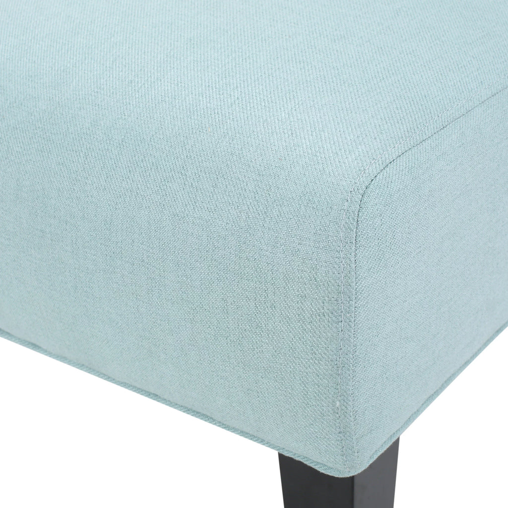 Light Blue Fabric Slipper Chair C2414