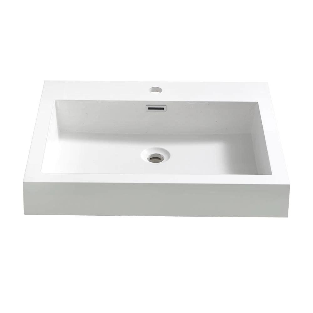 White Integrated Sink with Countertop Y712269
