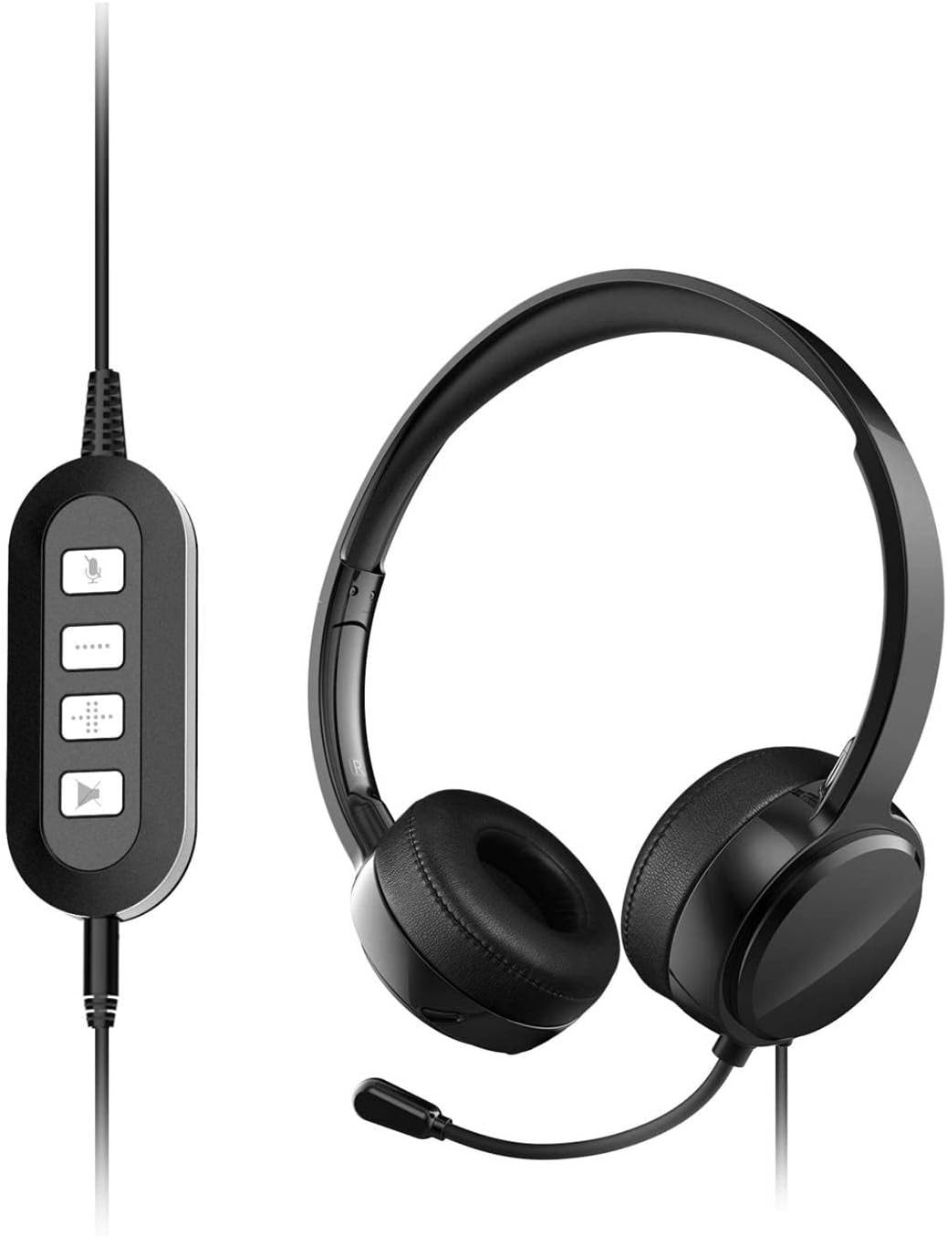 USB Headset with Mic, Noise-Cancelling, Wired V9452