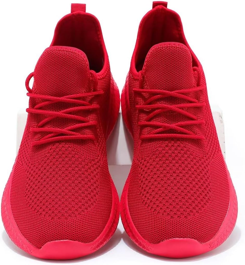 Red Slip-on Mesh Running Shoes N987