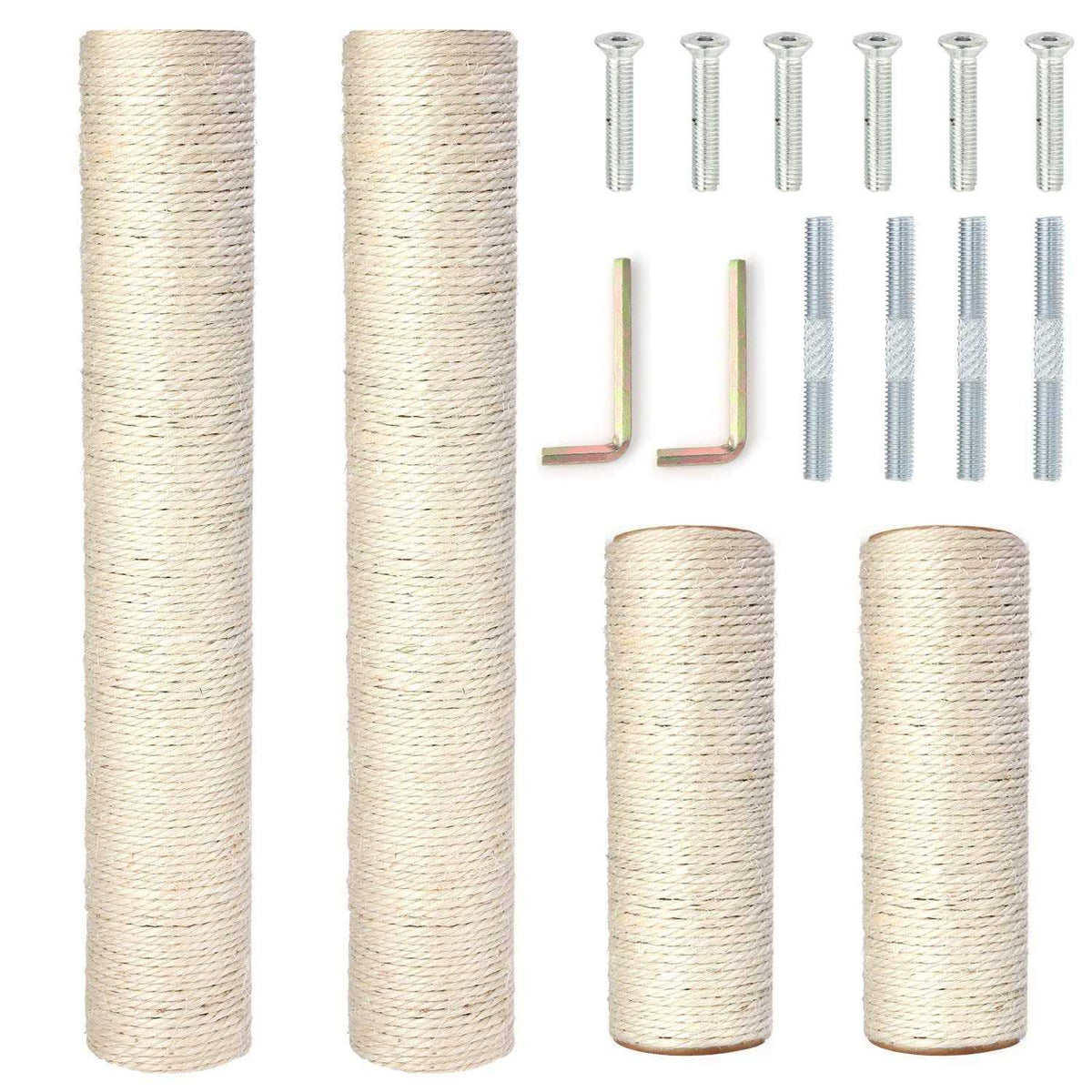 4 Pack Natural Sisal Rope Cat Scratching Post Replacement 15.7" 7.9 T756583