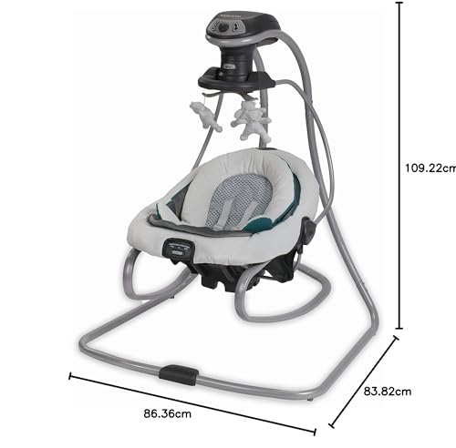 Removable Swing Seat Swing and Rocker with 6 Swinging Speeds E9985