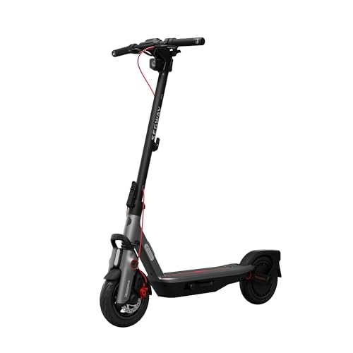 Electric Scooter, 20 MPH, 44-Mile Range, Self-Sealing Tubeless Tires, Front Hydraulic & Rear Elastomer Suspension E4622