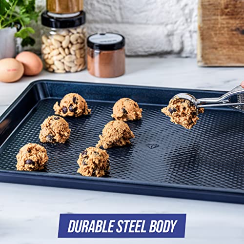 Blue Diamond 2 Piece Nonstick Cookie Sheet Baking Pan Set U1238