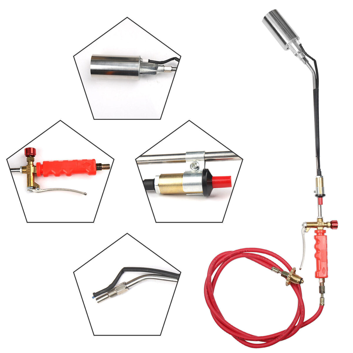 Portable Propane Torch Weed Burner with Hose F633634