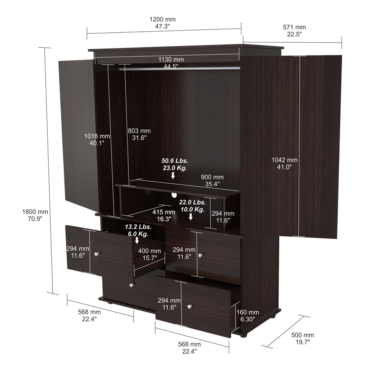 Espresso Armoire E733