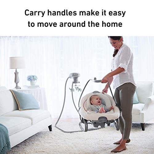 Removable Swing Seat Swing and Rocker with 6 Swinging Speeds E9985
