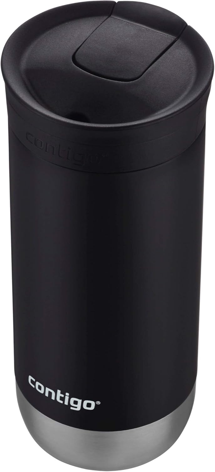 Stainless Steel Travel Mugs with Splash-Proof Lids J414364
