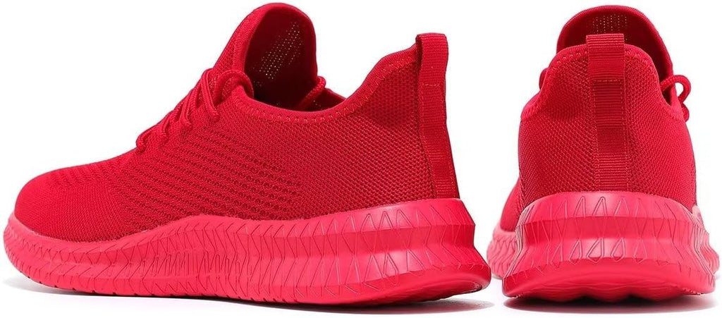 Red Slip-on Mesh Running Shoes N987