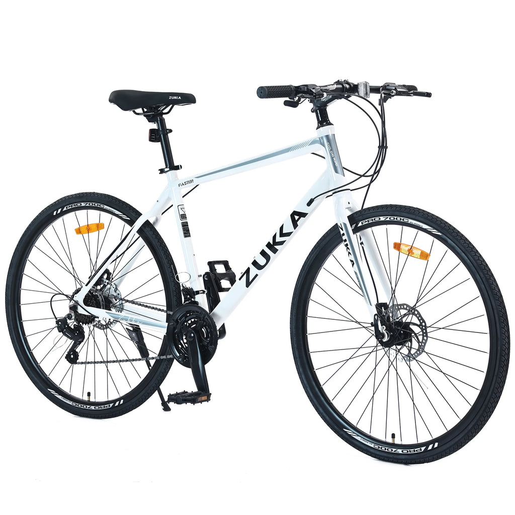 21 Speed Hybrid Bike Disc Brake 700C City Bicycle D985