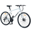 21 Speed Hybrid Bike Disc Brake 700C City Bicycle D985