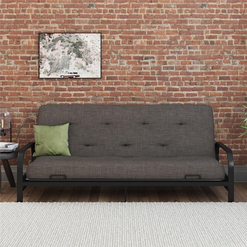 8-Inch Pocket Spring Coil Futon Mattress, Full, Taupe Gray U5333