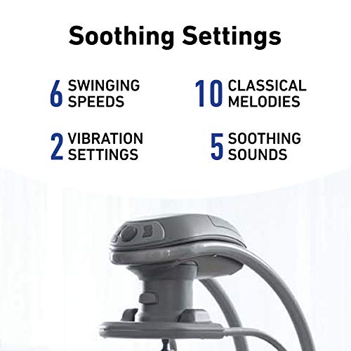 Removable Swing Seat Swing and Rocker with 6 Swinging Speeds E9985