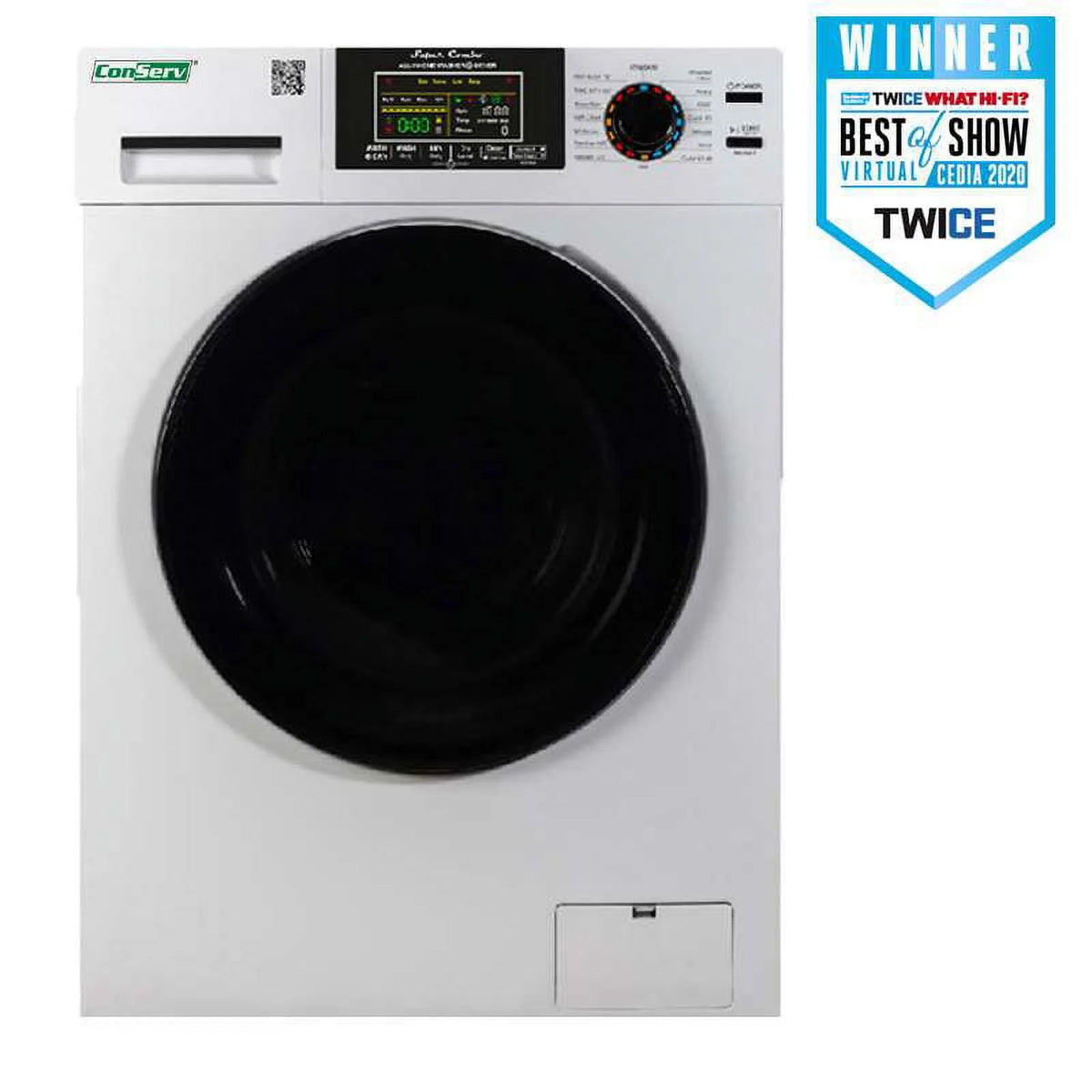 Compact 18 lbs Combo Washer Dryer 1400 RPM White N8883