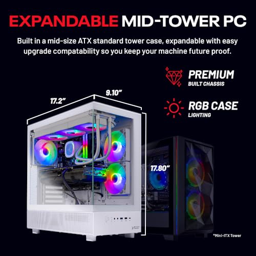Ryzen 7 9700X 3.8 GHz (5.5GHz) RTX 5060 1TB NVMe SSD 32GB DDR5 RAM 6000 RGB 850W Gold ATX 3 PSU 360mm ARGB AIO Wi-Fi Win 11 Desktop PC W53856