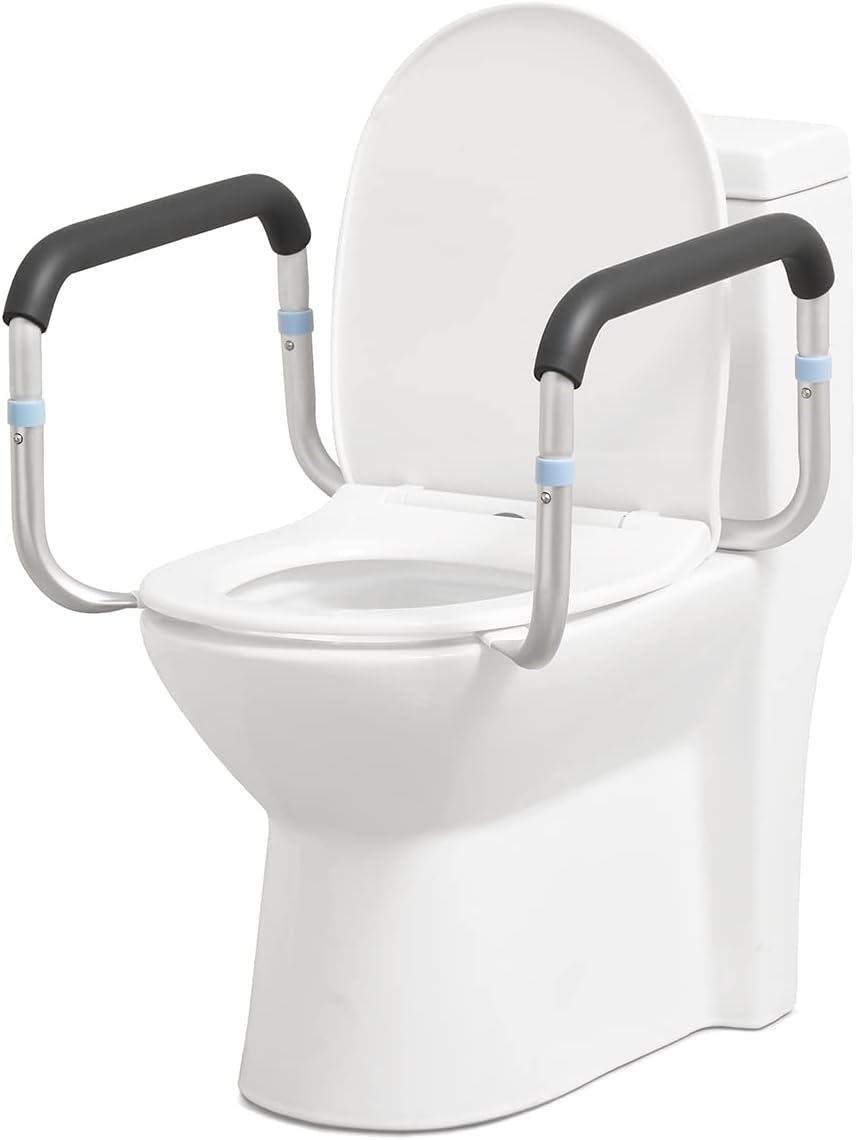Adjustable Compact Toilet Safety Rail with Hand Rails R6552