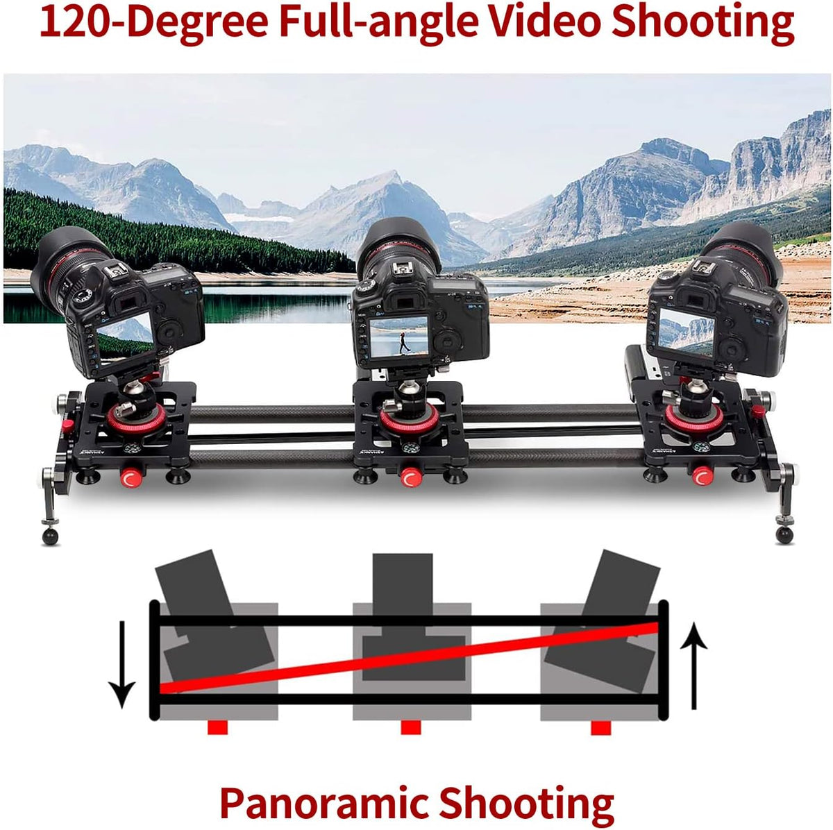 Motorized Carbon Fiber Camera Slider H41968