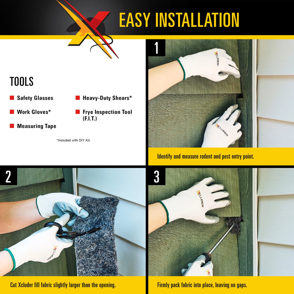 Stainless Steel Wool Fill Fabric DIY Kit with Inspection Tool F72582