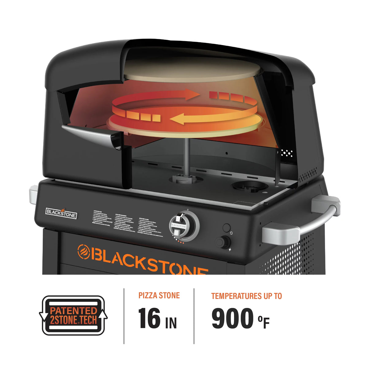 Blackstone Propane Outdoor Pizza Oven with Stand and Pizza Peel U5135