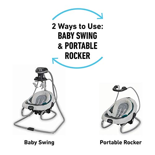 Removable Swing Seat Swing and Rocker with 6 Swinging Speeds E9985