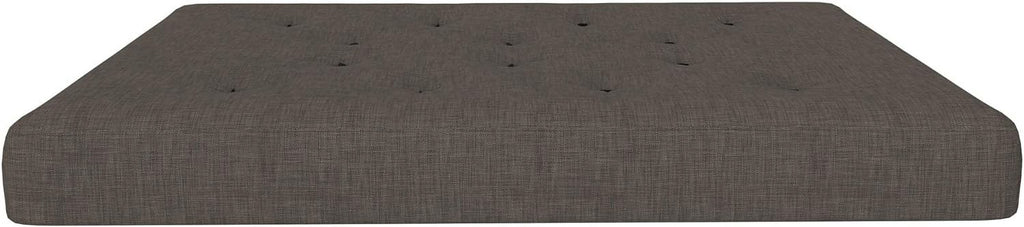8-Inch Pocket Spring Coil Futon Mattress, Full, Taupe Gray U5333