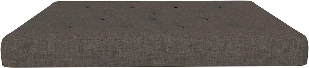8-Inch Pocket Spring Coil Futon Mattress, Full, Taupe Gray U5333