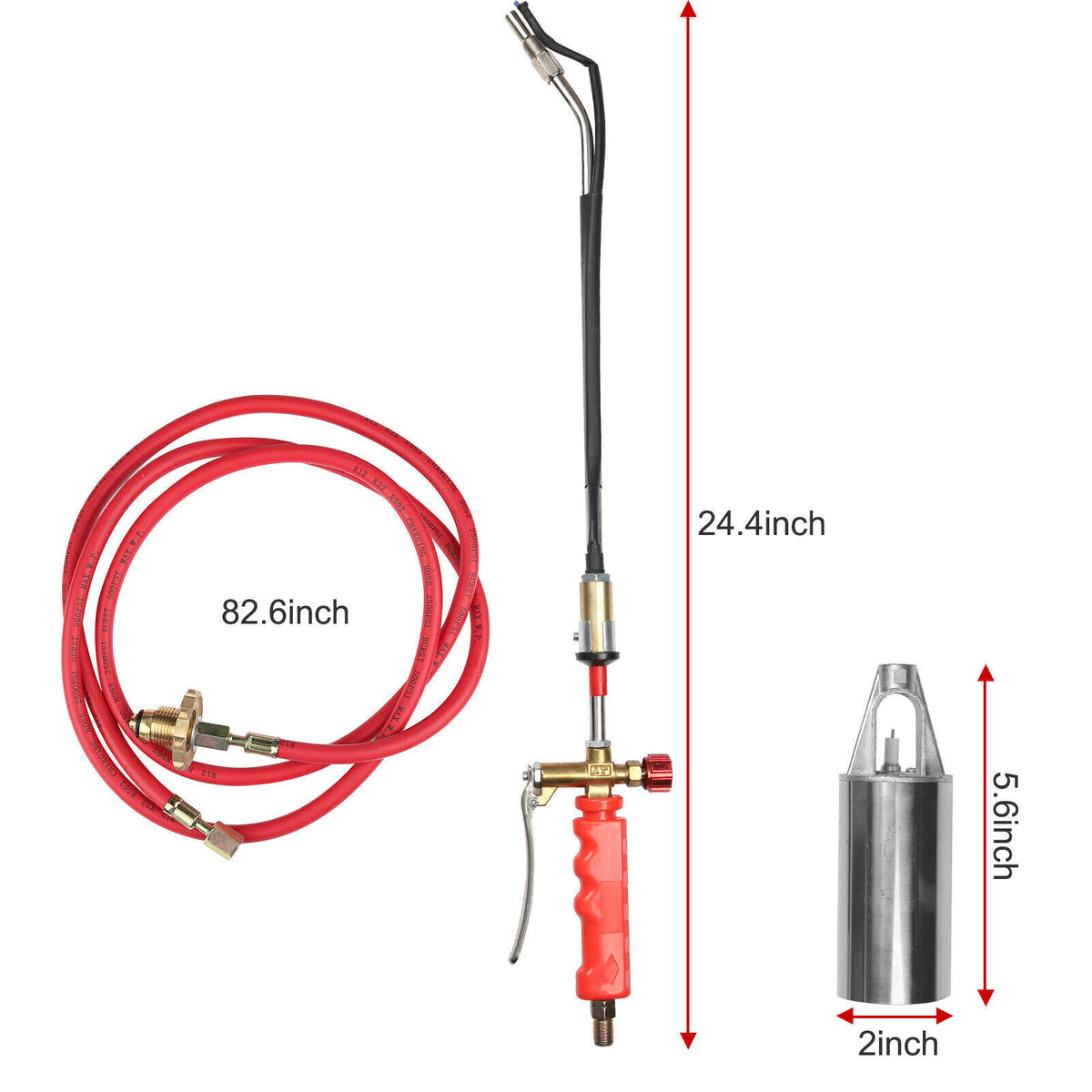 Portable Propane Torch Weed Burner with Hose F633634