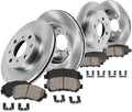 262mm Front 239mm Rear 4 Lug Brake Rotors Ceramic Pads and Clips T758