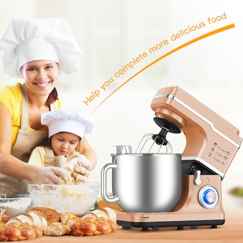 7.5 Qt 660W Tilt-Head Electric Stand Mixer with Stainless Steel Bowl (Blue) Z3577