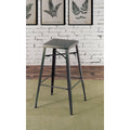 Grey Metal Barstools Set of 2 P596