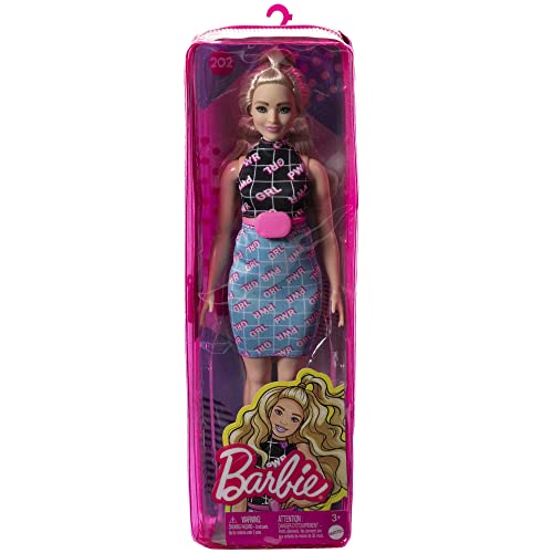 Curvy Blonde Hair Doll with Sneakers & Fanny Pack Y3253