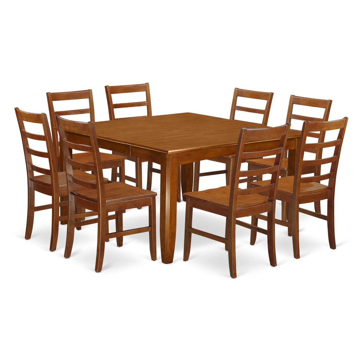 Square Wood Dining Table Set with 8 Chairs K352