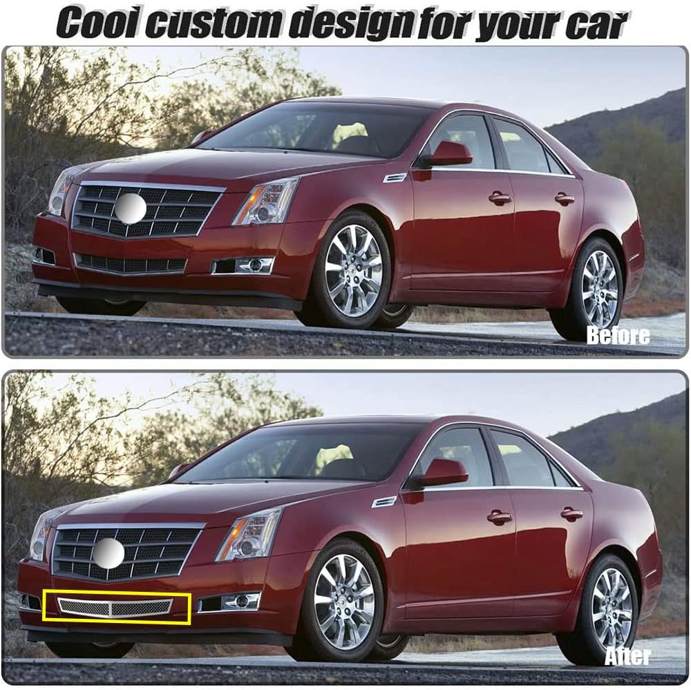 Chrome Stainless Steel Mesh Grille Insert for Cadillac CTS Z50090